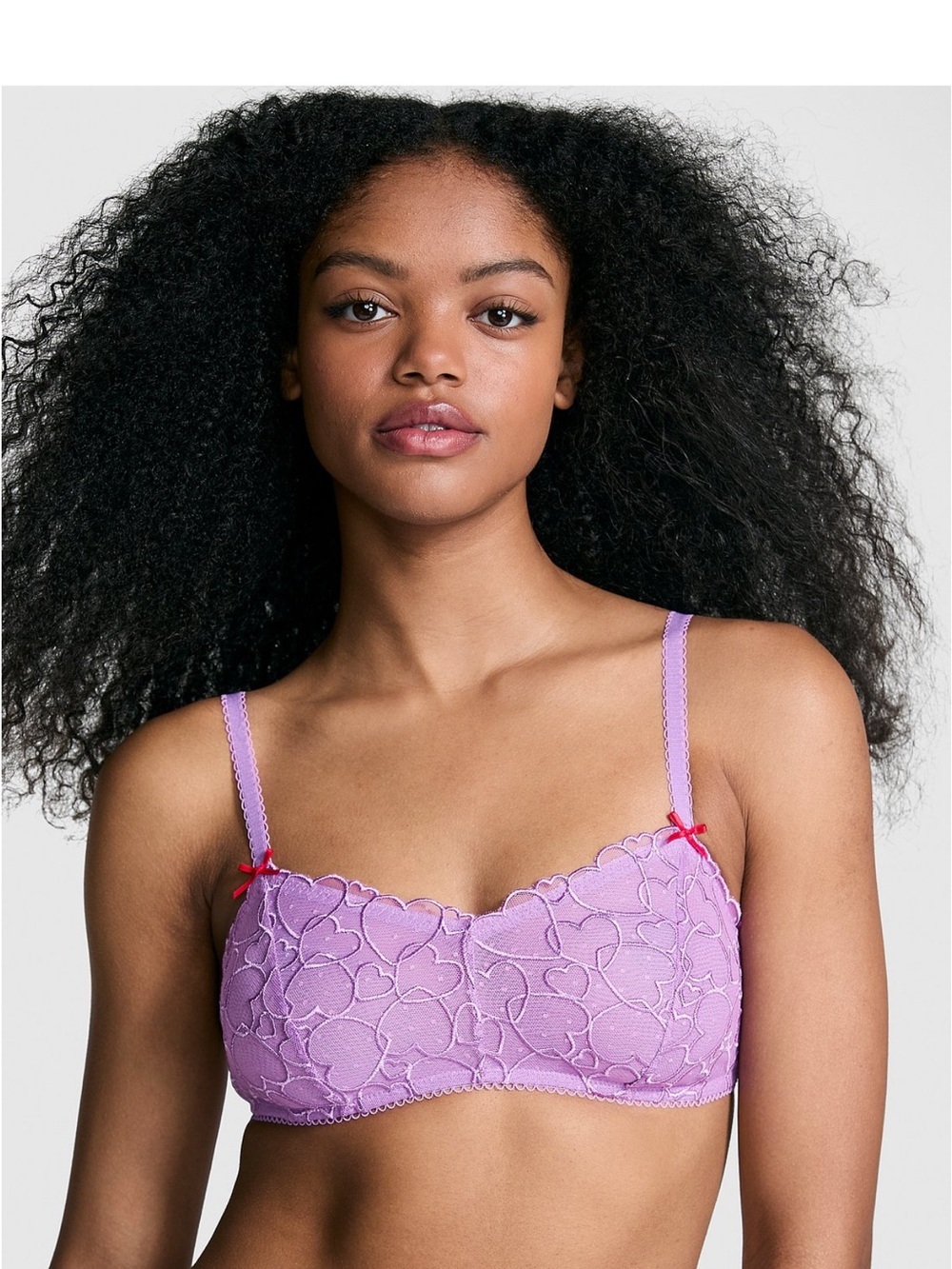 Victoria’s Secret PINK Wink Unlined Scoop Bralette Grape Taffy – S DD NWT
